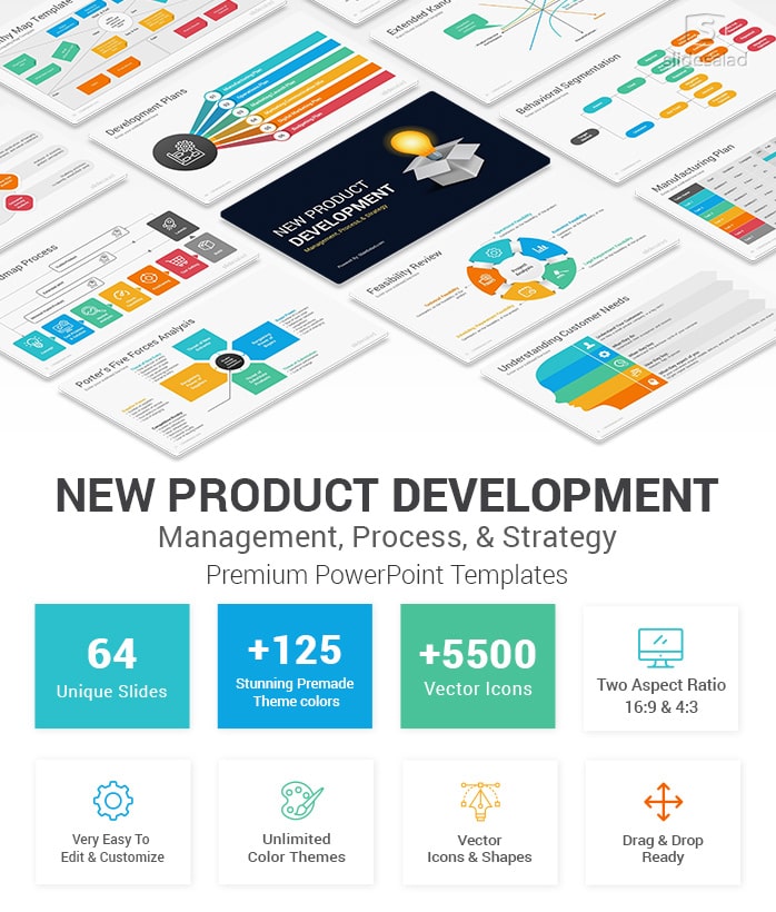 New Product Development PowerPoint Template Design - SlideSalad